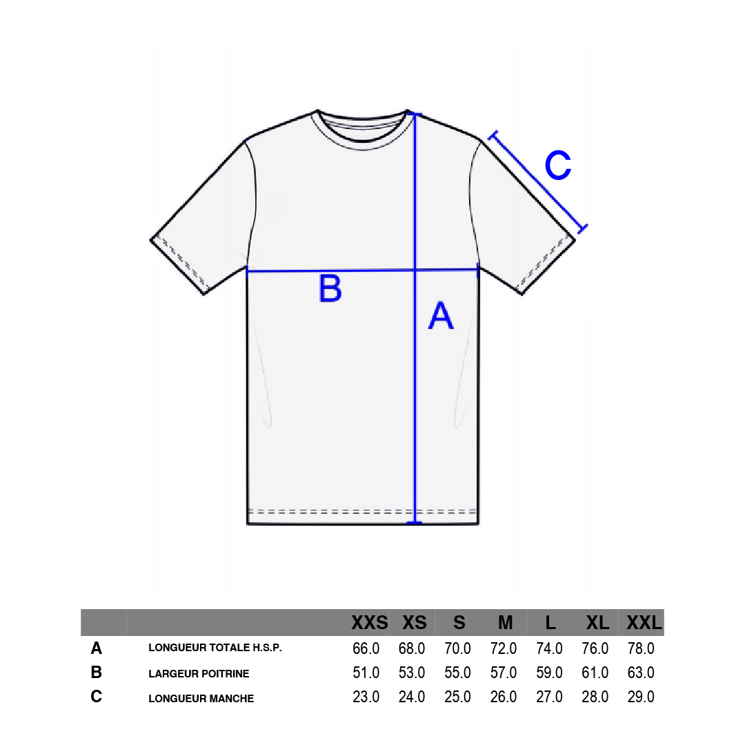 T-shirt White Flower Draw Purple