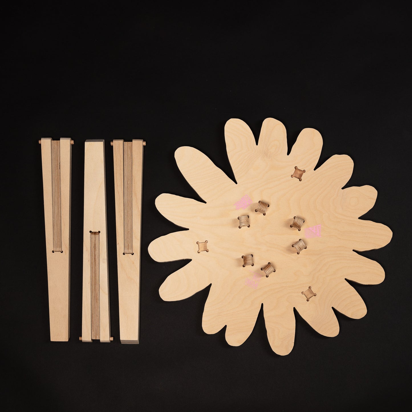 Petite table Flower Tartan