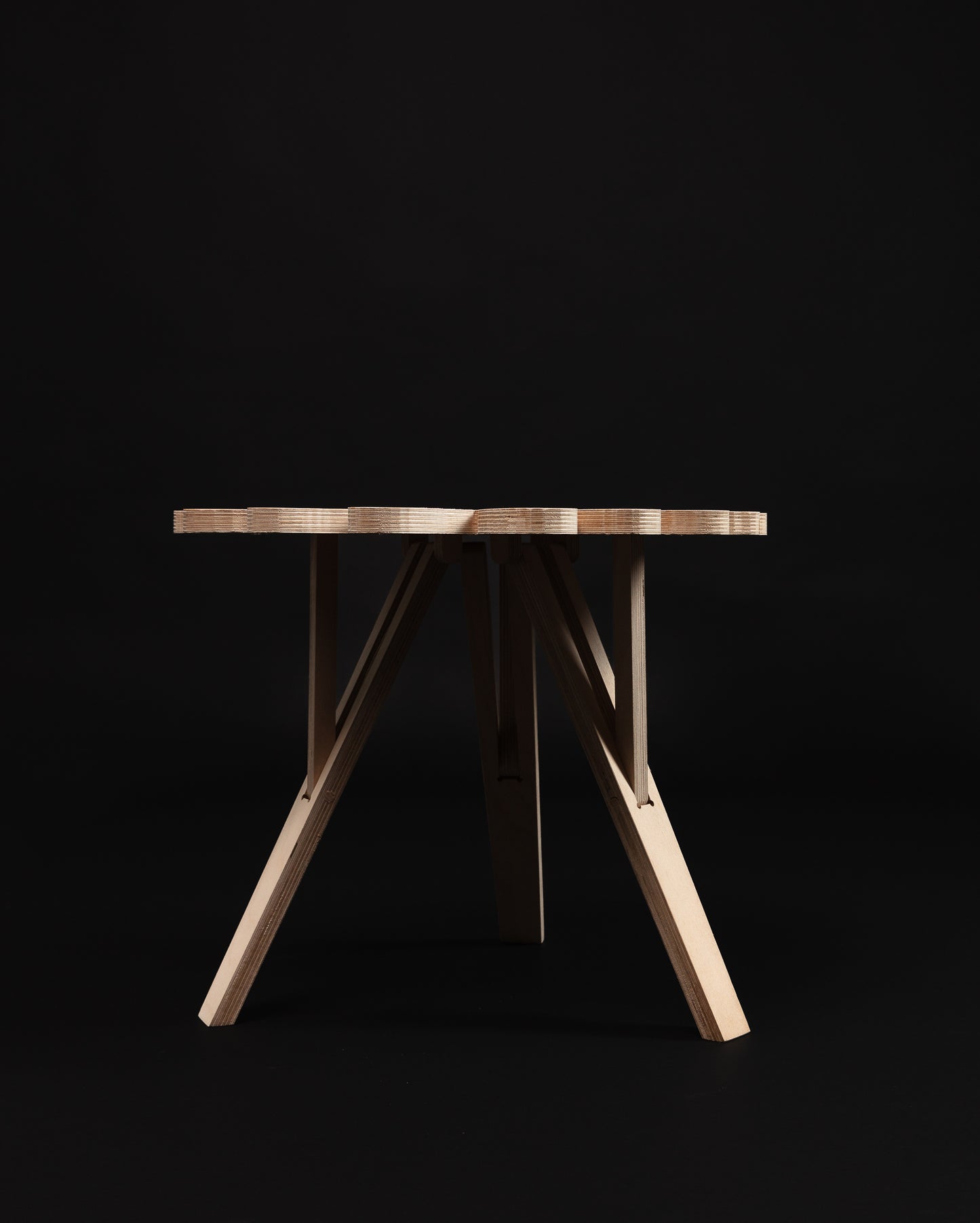 Petite table Flower Tartan