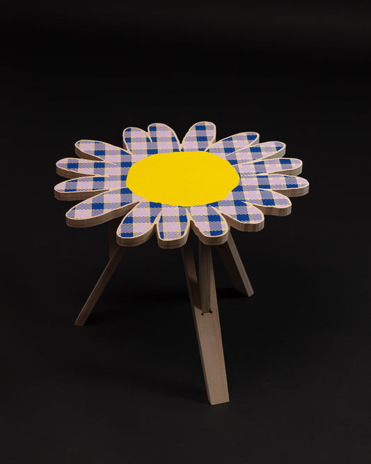 Petite table Flower Tartan