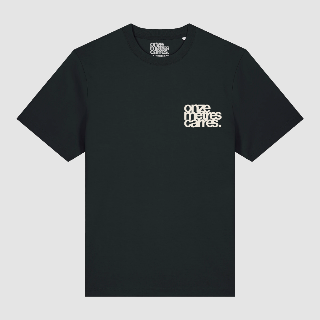 T-Shirt Black Flower Cow