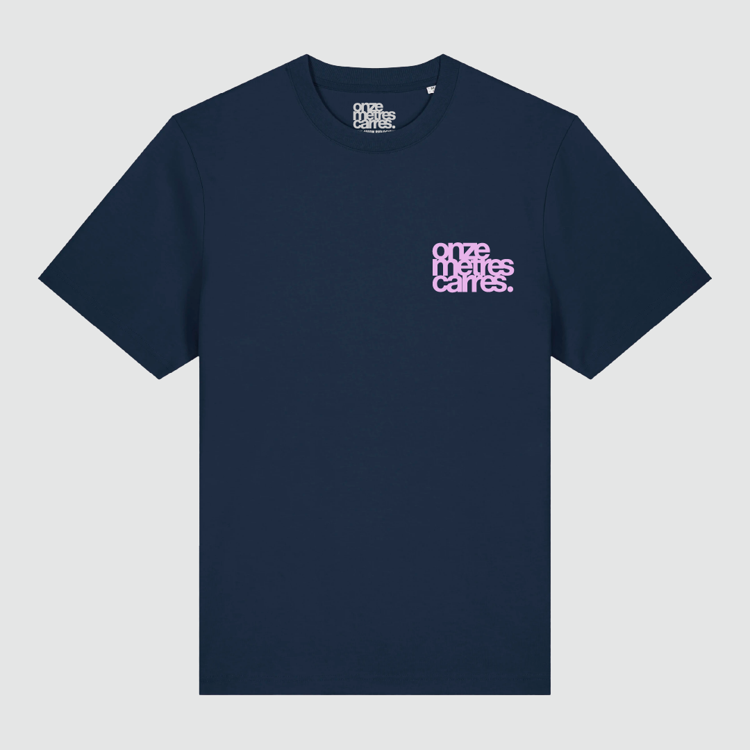 T-Shirt Laurent Badier Navy / Pink
