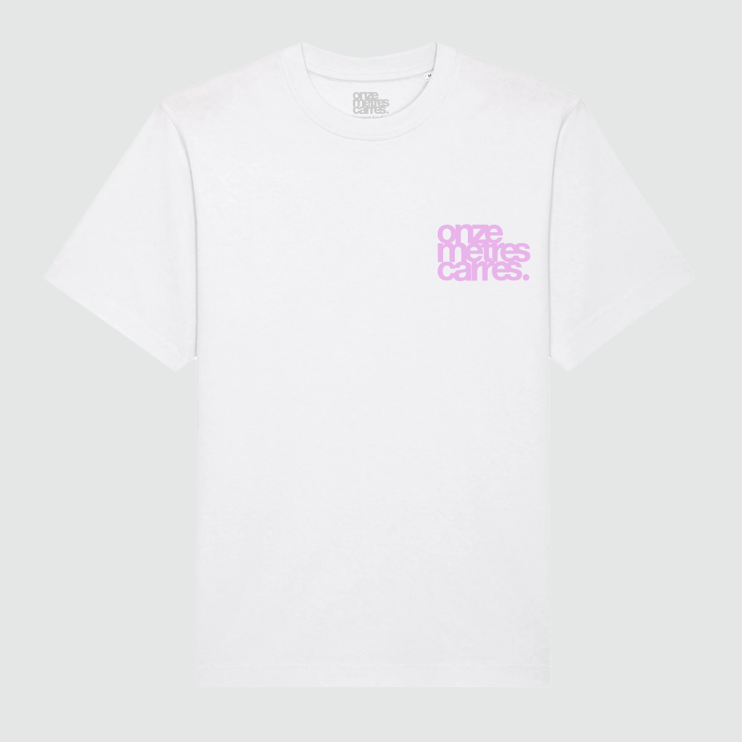 T-Shirt Laurent Badier White / Pink