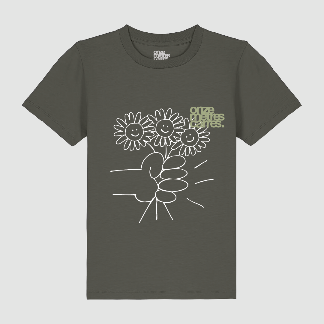 T-Shirt Kids Bouquet Khaki