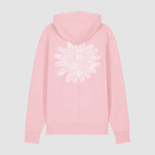 Hoodie Biarritz Cotton Pink White