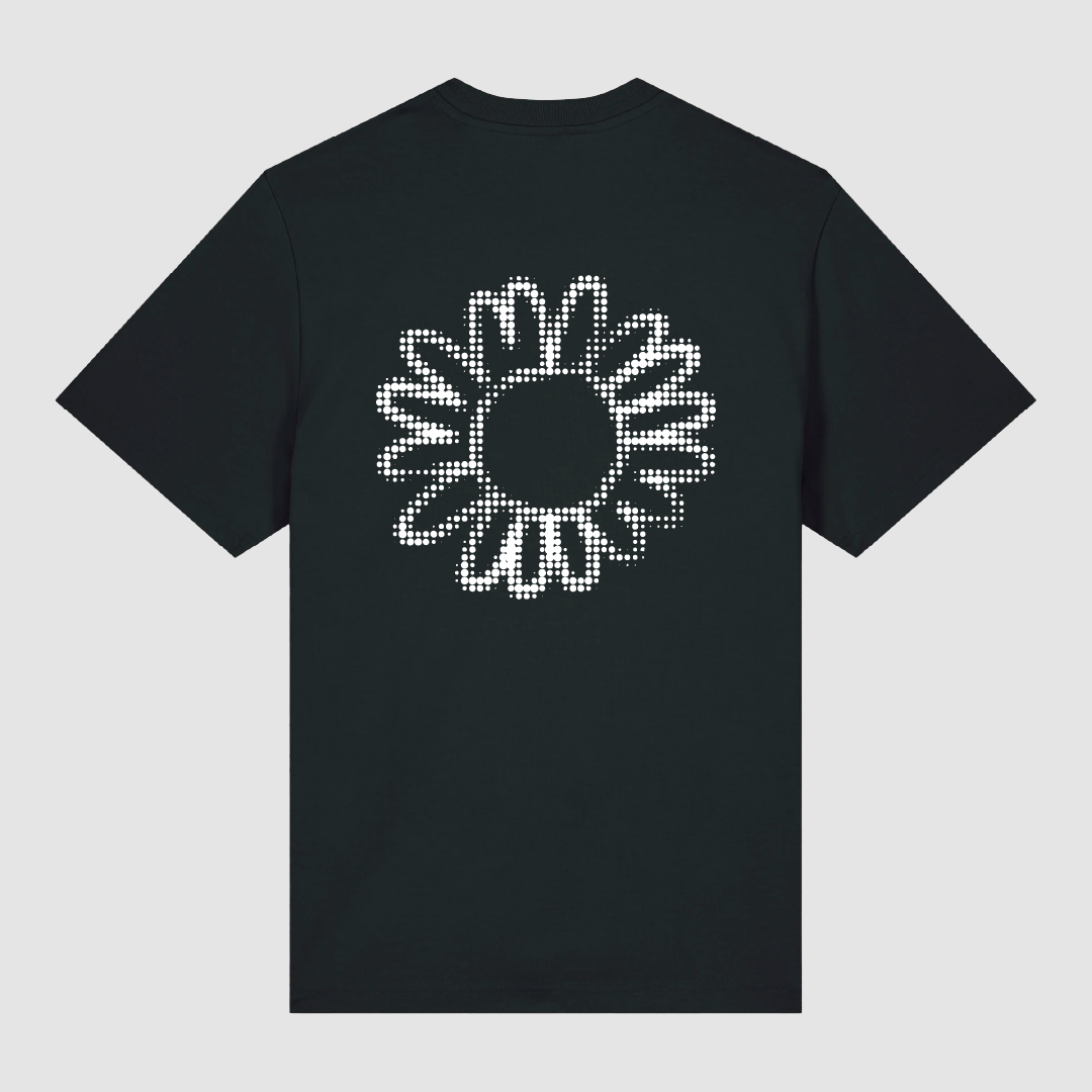 T-shirt Black Flower Dot