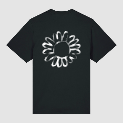 T-shirt Black Flower Dot