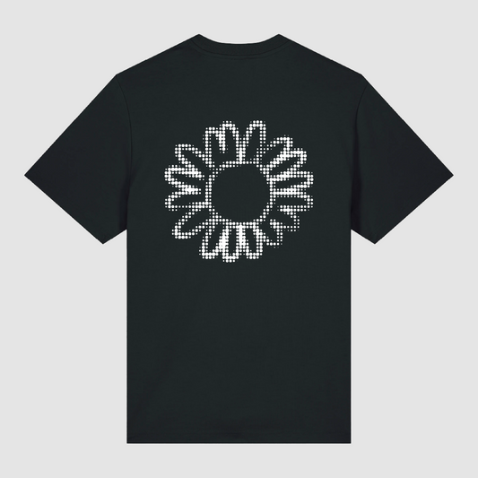 T-shirt Black Flower Dot