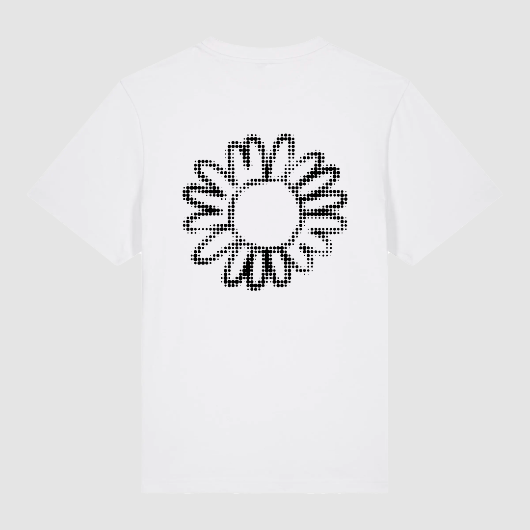 T-shirt White Flower Dot