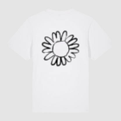 T-shirt White Flower Dot