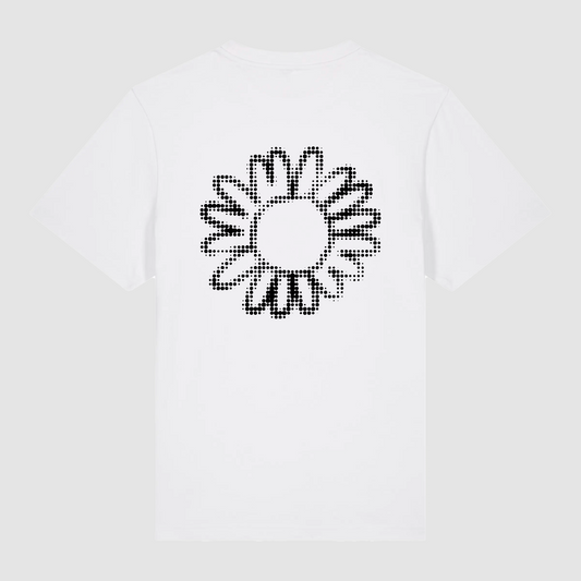 T-shirt White Flower Dot