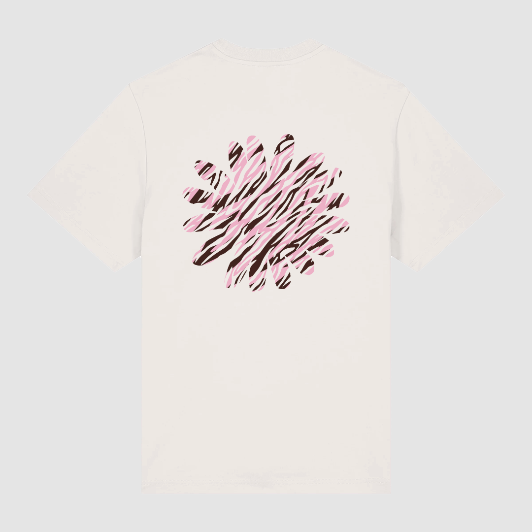 T-shirt Off White Flower Zèbre