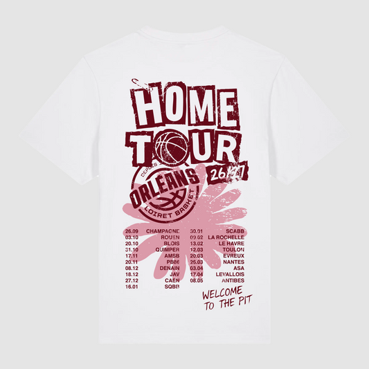T-shirt Home Tour White Red