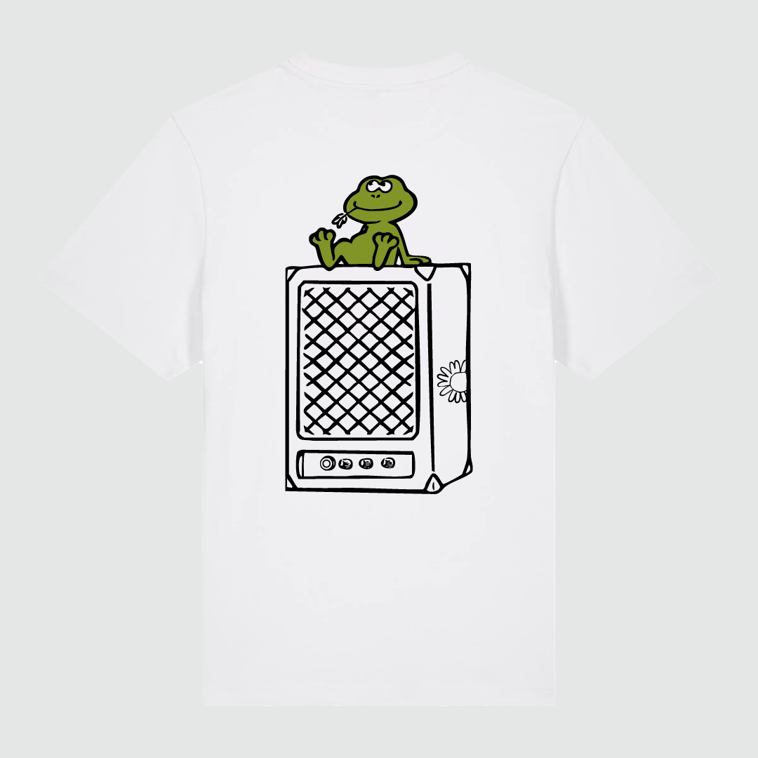 T-shirt Frog Bass White