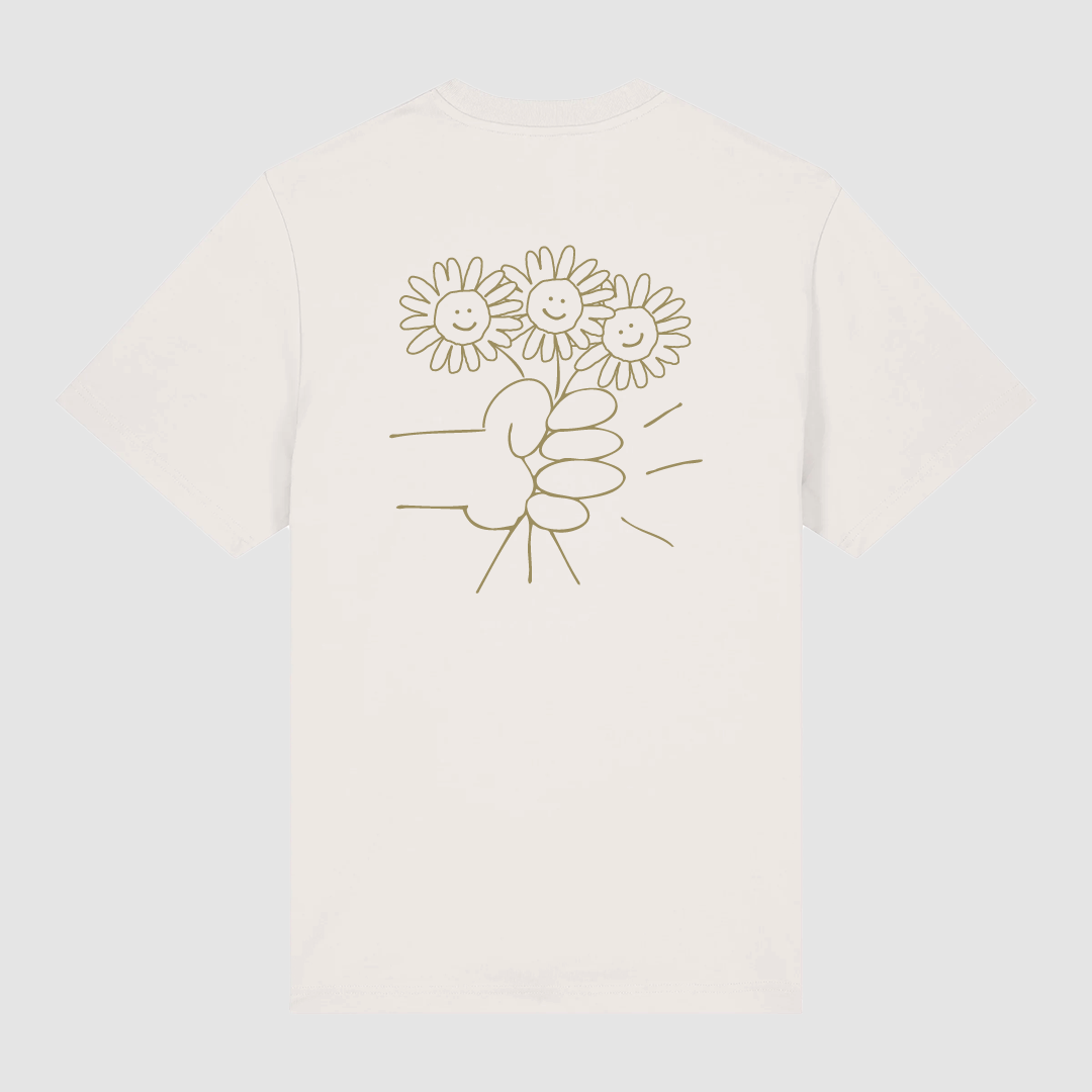 T-shirt Flower Bouquet Off White