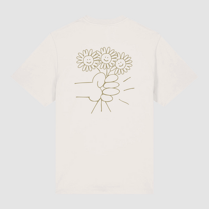 T-shirt Flower Bouquet Off White
