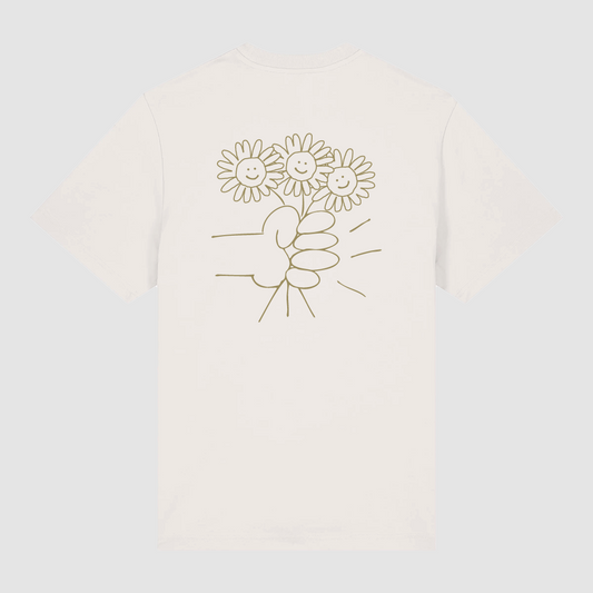 T-shirt Flower Bouquet Off White