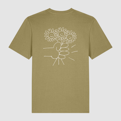 T-shirt Flower Bouquet Olive
