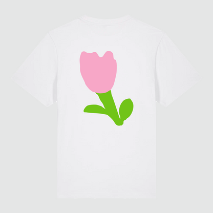 T-shirt White Tulipe Louis Granet