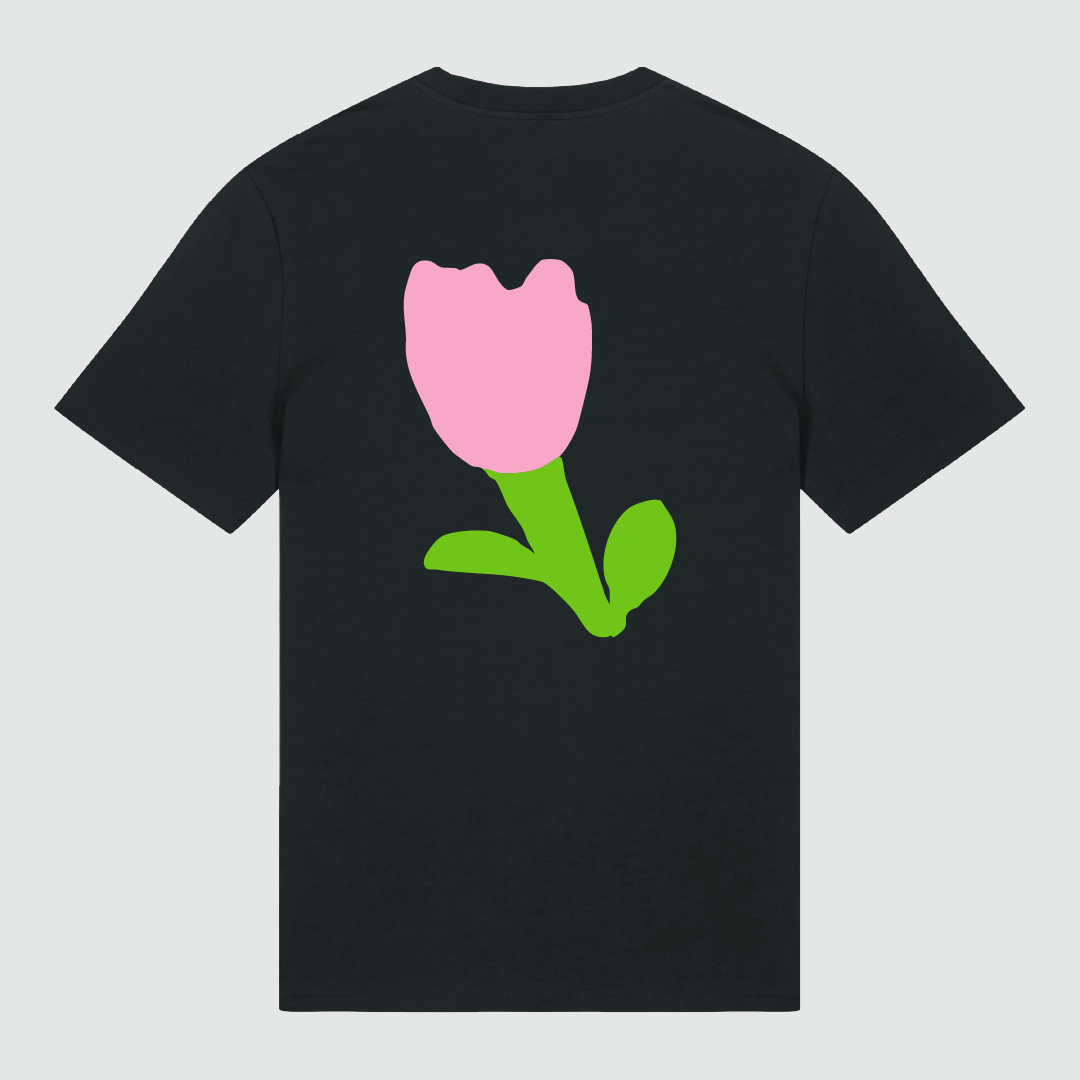 T-shirt Black Tulipe Louis Granet