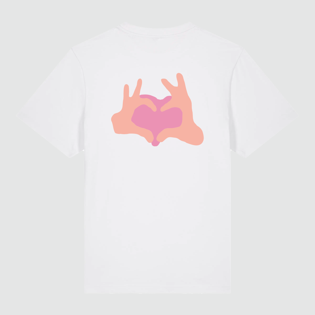 T-shirt White Heart Louis Granet