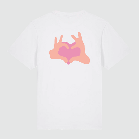 T-shirt White Heart Louis Granet