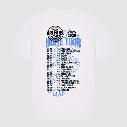 T-Shirt White Home Tour Bleu