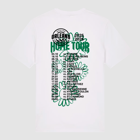 T-Shirt White Home Tour Green