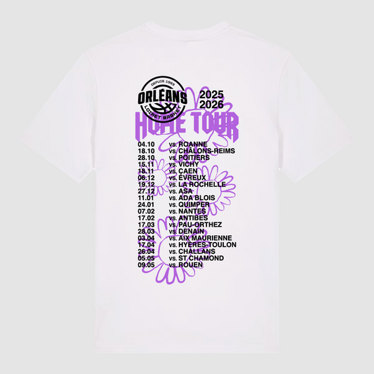T-Shirt White Home Tour Lila