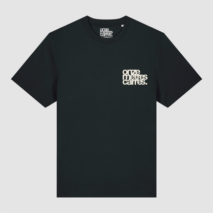 T-Shirt Black Flower Cow