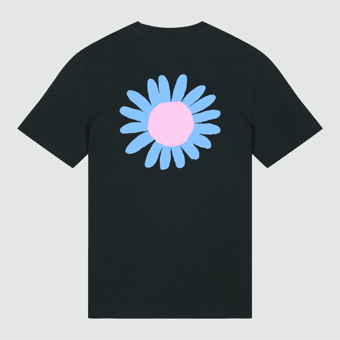 T-Shirt Black Flower Ciel