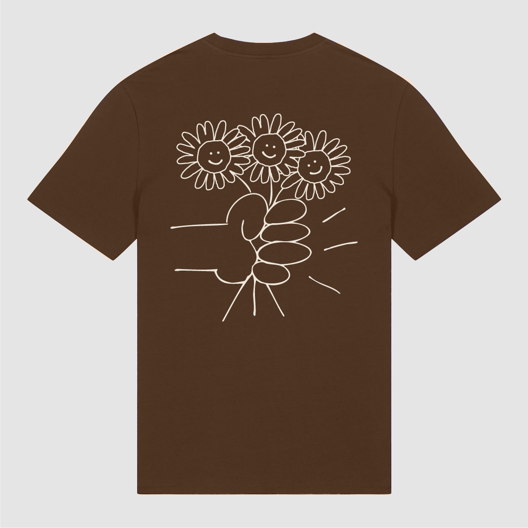 T-Shirt Brown Flower Bouquet