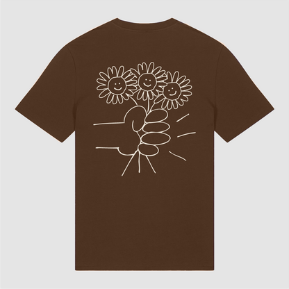 T-Shirt Brown Flower Bouquet