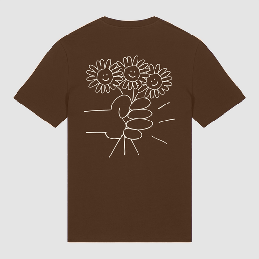T-Shirt Brown Flower Bouquet