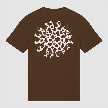 T-Shirt Brown Flower Cow