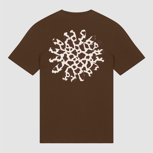 T-Shirt Brown Flower Cow