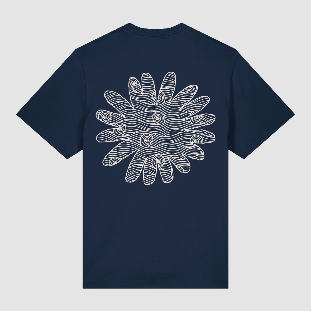 T-Shirt Navy Flower Biarritz