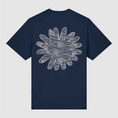 T-Shirt Navy Flower Biarritz