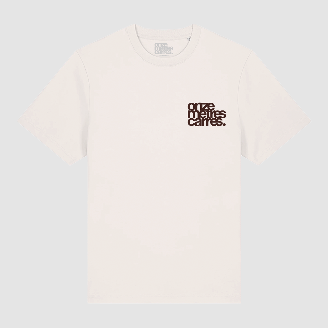 T-Shirt Off White Flower Cow