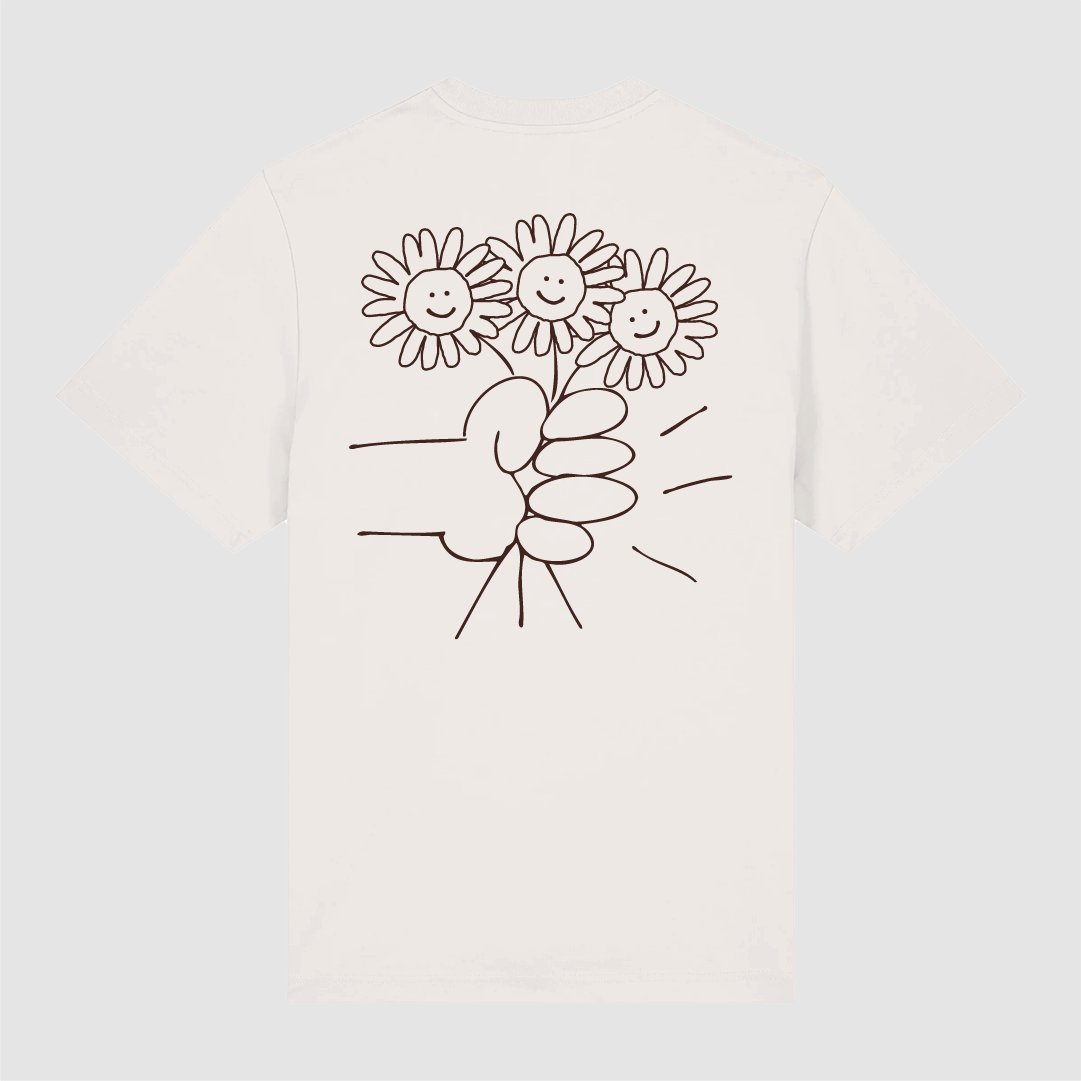 T-Shirt Off White Flower Bouquet