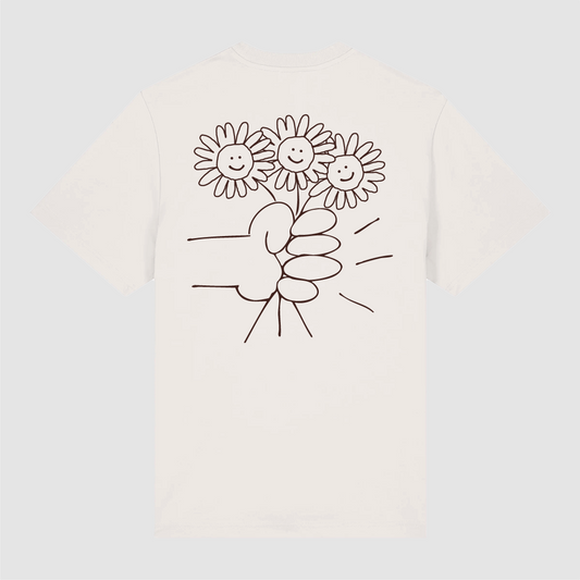 T-Shirt Off White Flower Bouquet