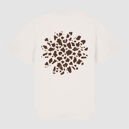 T-Shirt Off White Flower Cow
