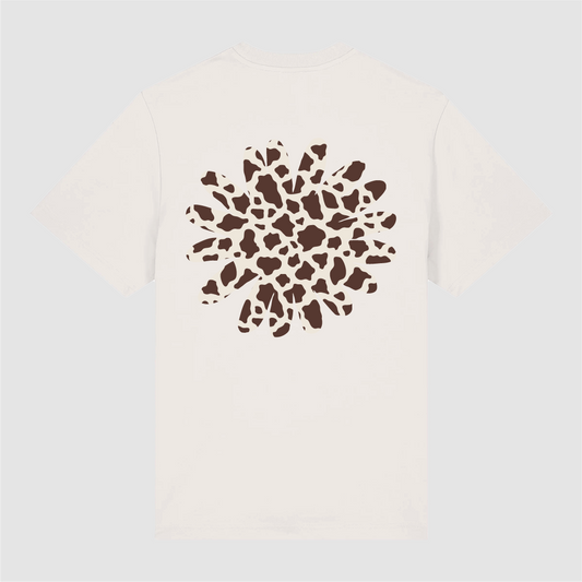 T-Shirt Off White Flower Cow
