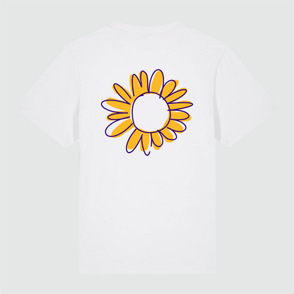 T-Shirt White Flower Draw Lakers