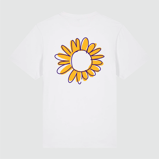 T-Shirt White Flower Draw Lakers