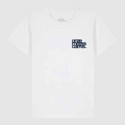 T-Shirt Flower Draw Kids White / Navy