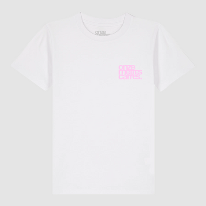 T-Shirt Flower Draw Kids White / Pink