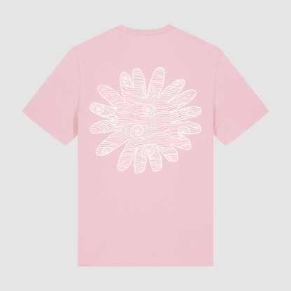 T-Shirt Cotton Pink Flower Biarritz