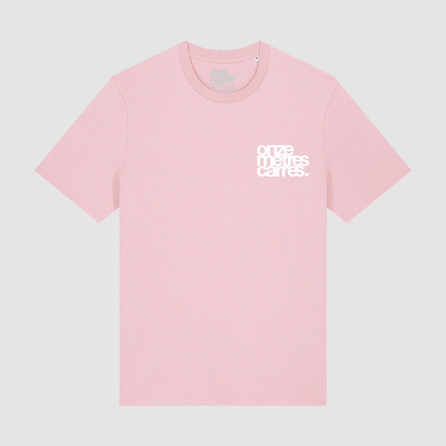 T-Shirt Cotton Pink Flower Biarritz