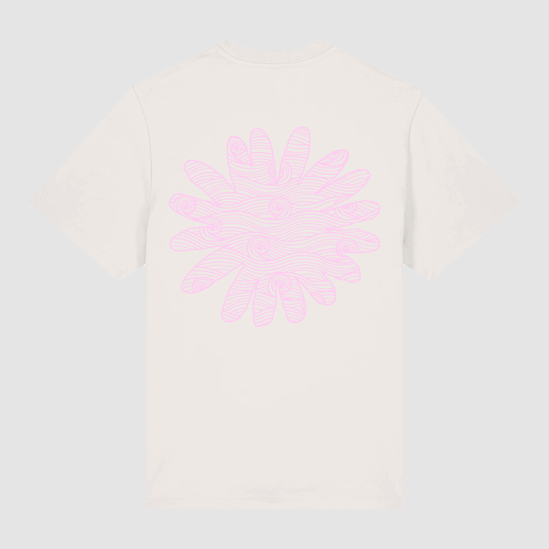 T-Shirt Flower Biarritz Pink Off White